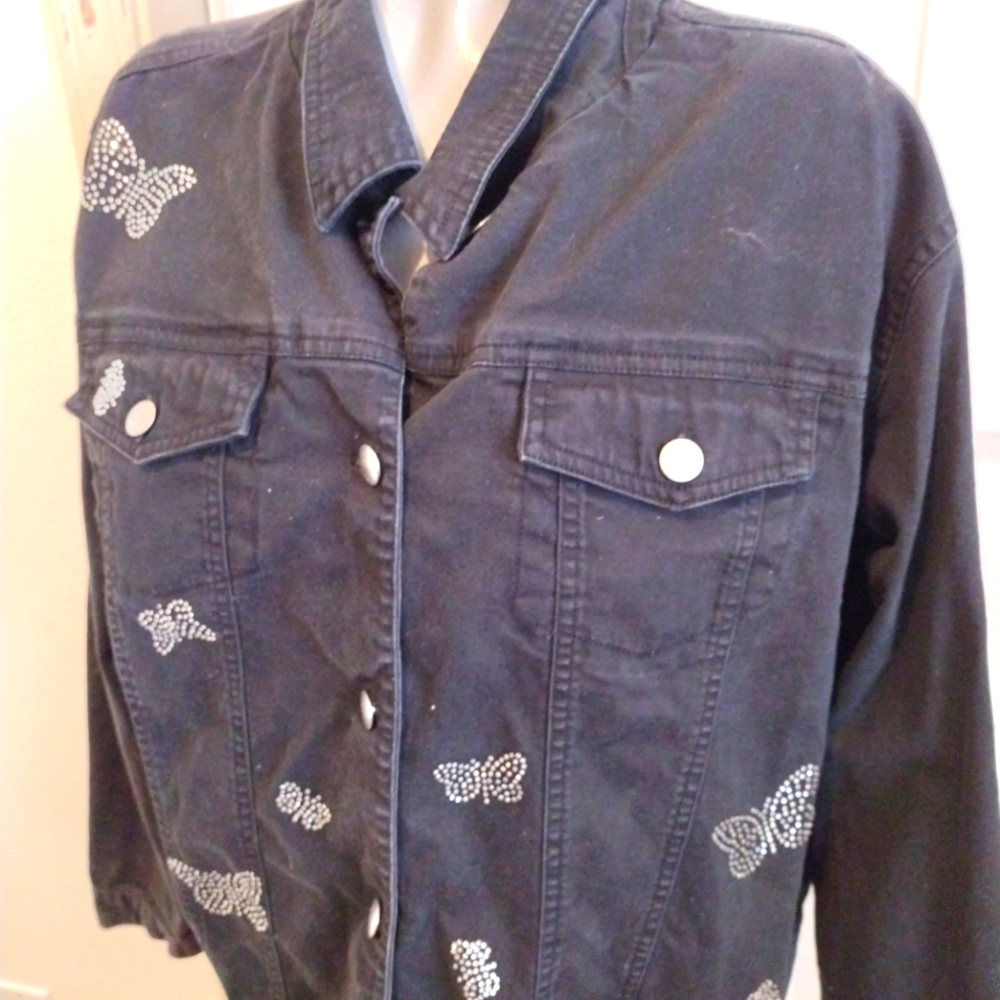 Butterfly Jeans Jacket Ladies